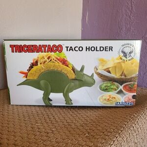 Barbuzzo TriceraTaco Taco Holder Green New Dinosaur‎ BPA Free Kitchen Accessory